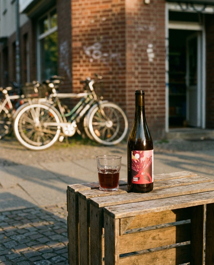 Bang Nouveau Natural draußen im Berliner Kiez