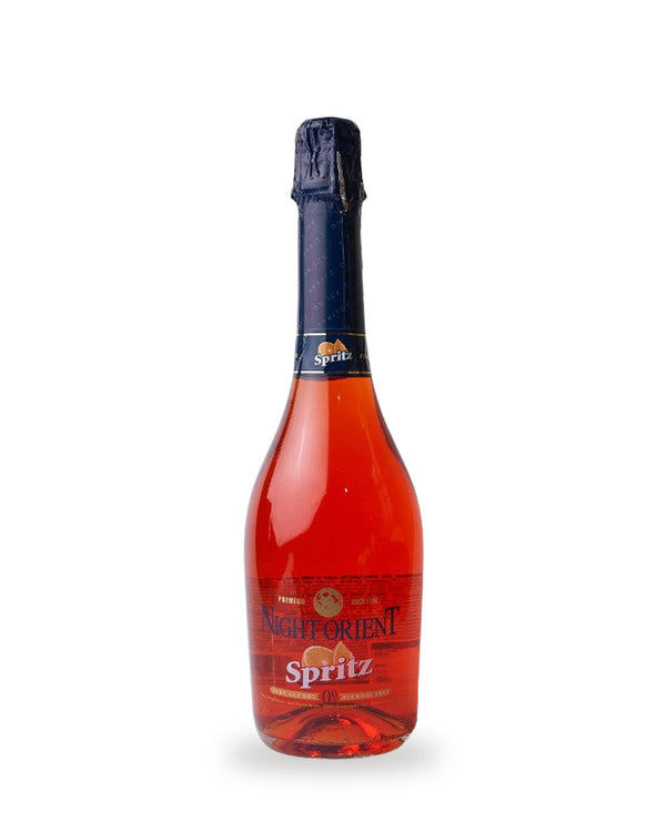 Night Orient Spritz Alkoholfrei — Flasche vor weißem Studio-Hintergrund