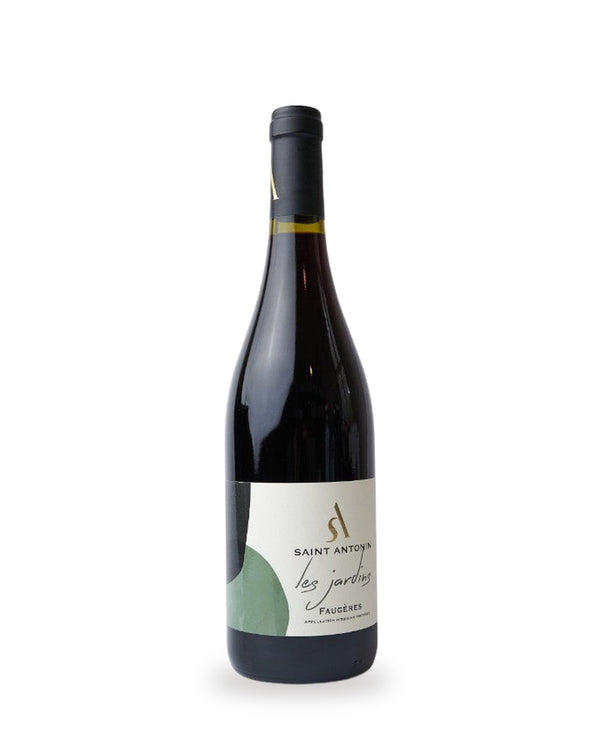 Saint Antonin Les Jardins Faugères — Flasche vor weißem Studio-Hintergrund