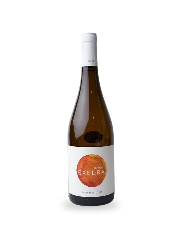 Exedra Blanco Amphora Naturwein — Flasche vor weißem Studio-Hintergrund