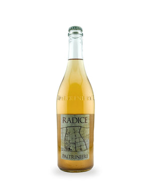 Lambrusco Radice — Flasche vor weißem Studio-Hintergrund