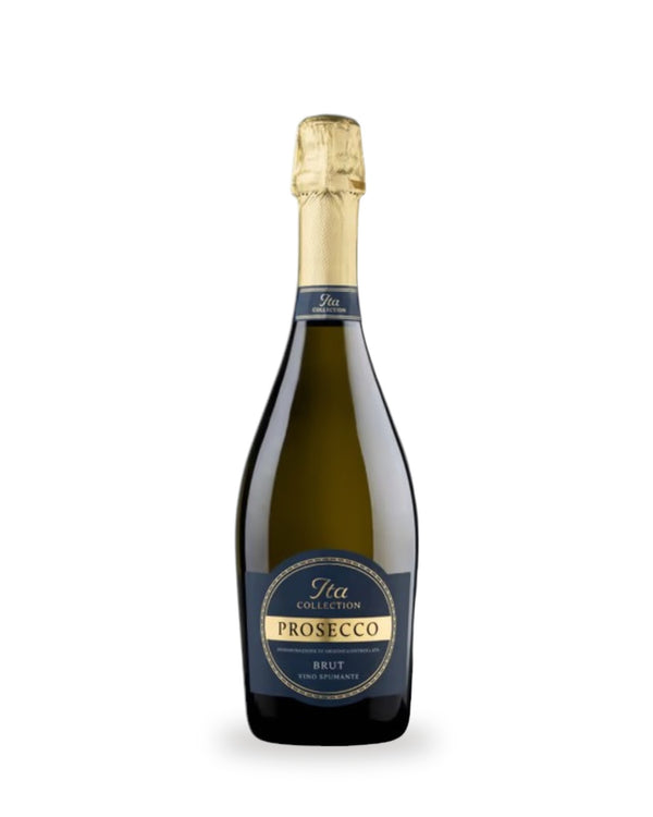 ITA Prosecco DOC Spumante Brut — Flasche vor weißem Studio-Hintergrund