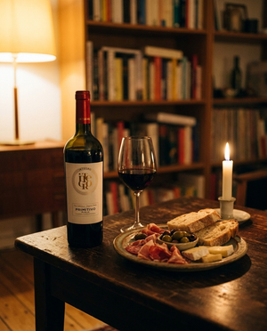 Integro Primitivo Puglia BIO auf dem Tisch in einer Berliner Altbauwohnung