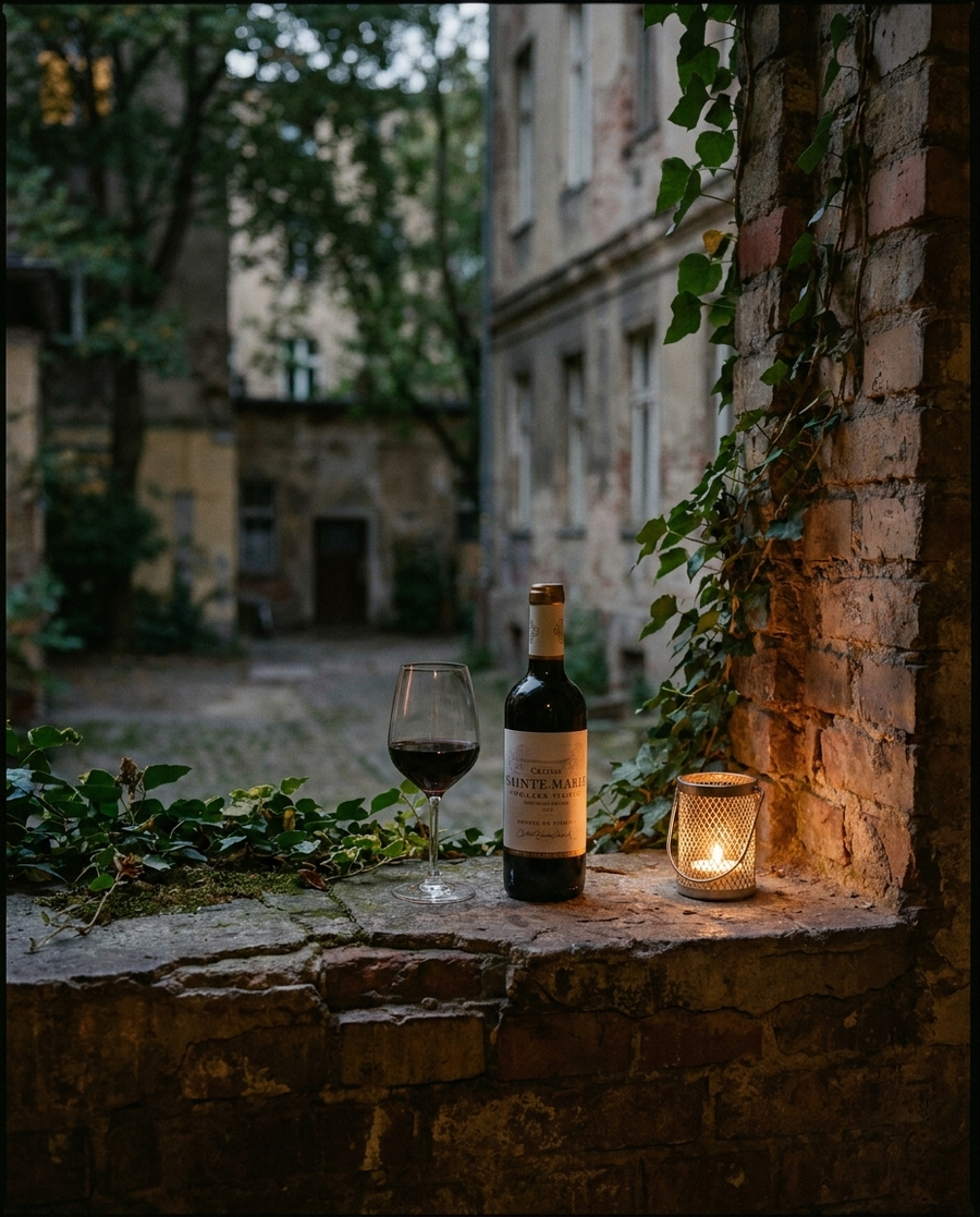 Château St. Marie Bordeaux Supérieur, 350ml draußen im Berliner Kiez